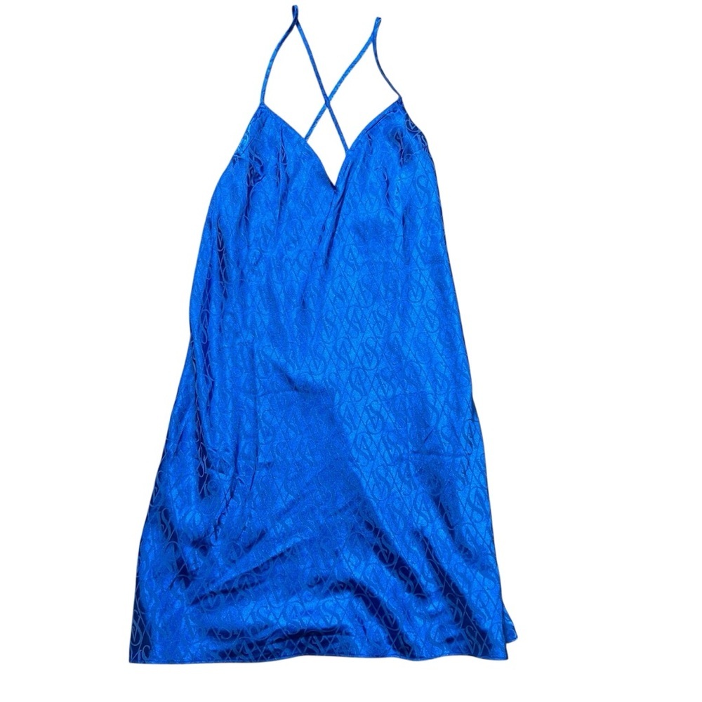 NWT Victoria’s Secret Blue Night Slip Lingerie Night Wear Size Small